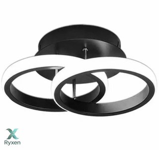 ZD110 Lampa żyrandol plafon led czarna ATL