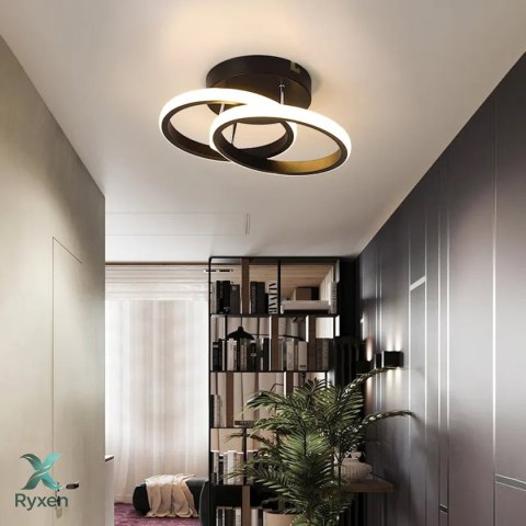 ZD110 Lampa żyrandol plafon led czarna ATL