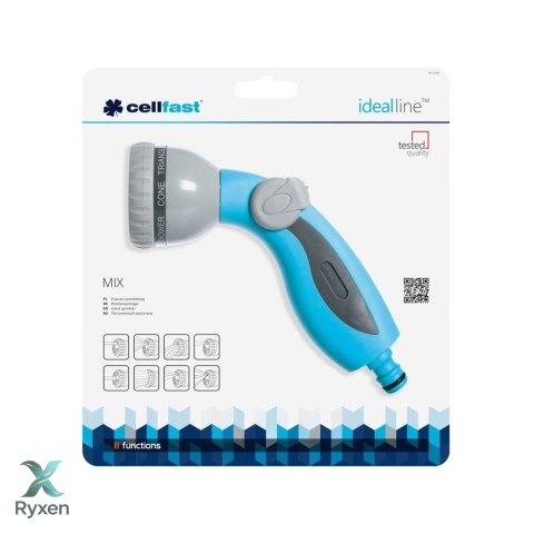 Zraszacz pistoletowy 8funkcyjny Cellfast Mix Ideal CELLFAST