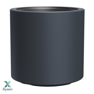 Doniczka mrozoodporna HEOS, Antracytowa, Z wkładem, Pojemność 20 L, Matowa, DBHER400 Prosperplast