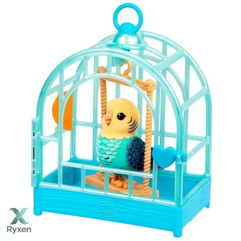 Figurka interaktywna little live pets - mój prawdziwy ptaszek błękitno-żółty COBI