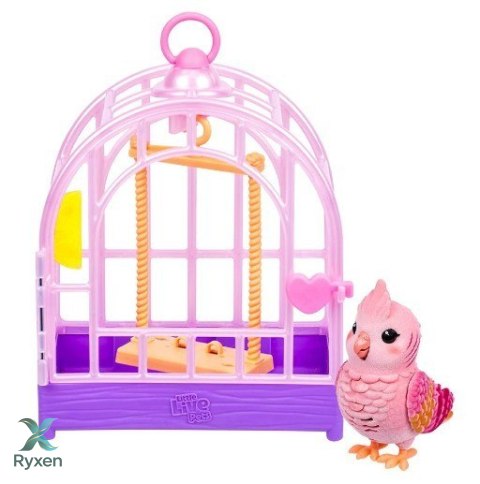 Figurka interaktywna little live pets - mój prawdziwy ptaszek różowy COBI