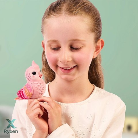 Figurka interaktywna little live pets - mój prawdziwy ptaszek różowy COBI