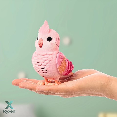 Figurka interaktywna little live pets - mój prawdziwy ptaszek różowy COBI