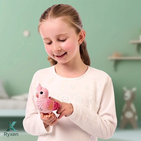 Figurka interaktywna little live pets - mój prawdziwy ptaszek różowy COBI