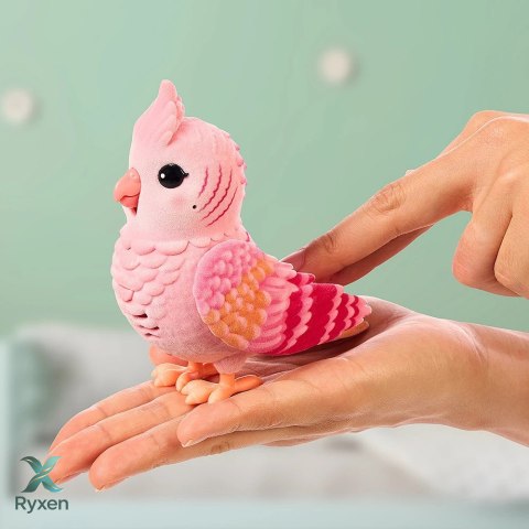 Figurka interaktywna little live pets - mój prawdziwy ptaszek różowy COBI