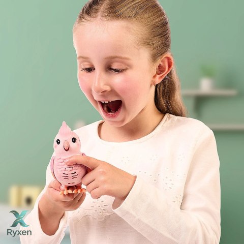 Figurka interaktywna little live pets - mój prawdziwy ptaszek różowy COBI