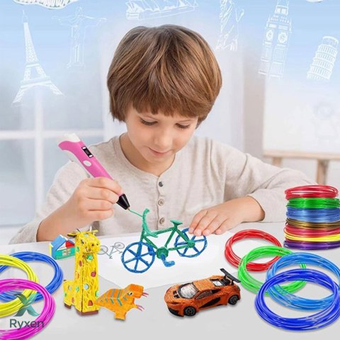 Filament pla 1.75mm wkłady do długopisu 3d pen 100m 20 kolorów x 5m - d038 RTO