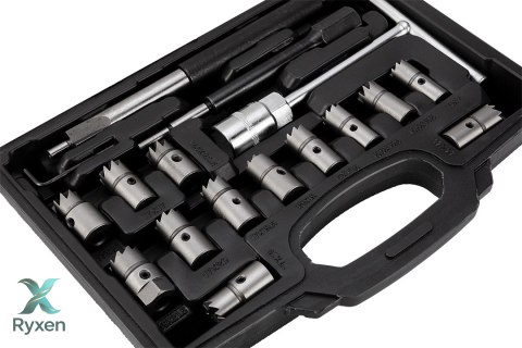 Frezy do czyszczenia gniazd wtryskiwaczy - zestaw 17 szt. NEO TOOLS
