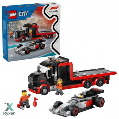 Klocki city 60493 ciężarówka f1 z bolidem audi f1 LEGO