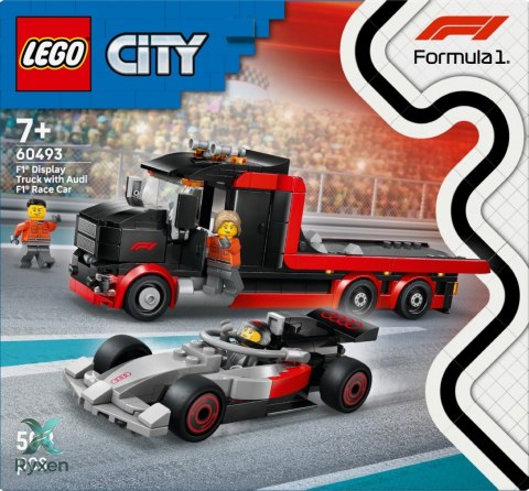 Klocki city 60493 ciężarówka f1 z bolidem audi f1 LEGO