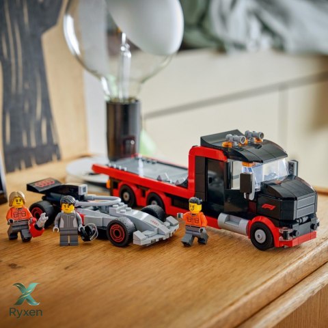 Klocki city 60493 ciężarówka f1 z bolidem audi f1 LEGO
