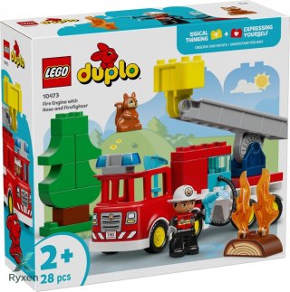 Klocki duplo 10473 wóz strażacki z wężem i strażakiem LEGO