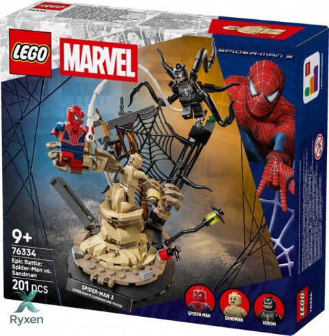 Klocki super heroes 76334 epicka bitwa: spider-man kontra sandman LEGO