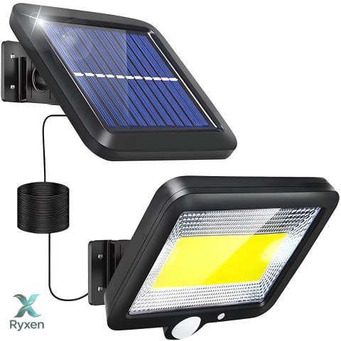 Lampa solarna z czujnikiem ruchu 100 led -e077 niebieski kartonik RTO