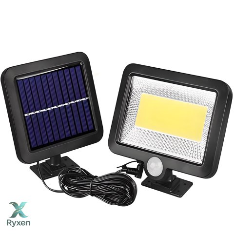 Lampa solarna z czujnikiem ruchu 100 led -e077 niebieski kartonik RTO
