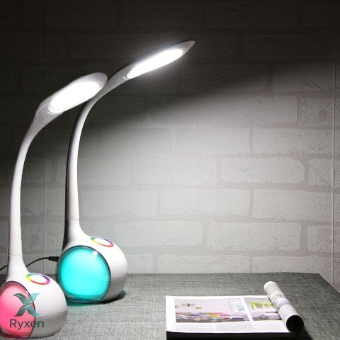 Lampka led biurkowa usb dla dziecka barwy 256 kolory rgb lampa na biurko RTO