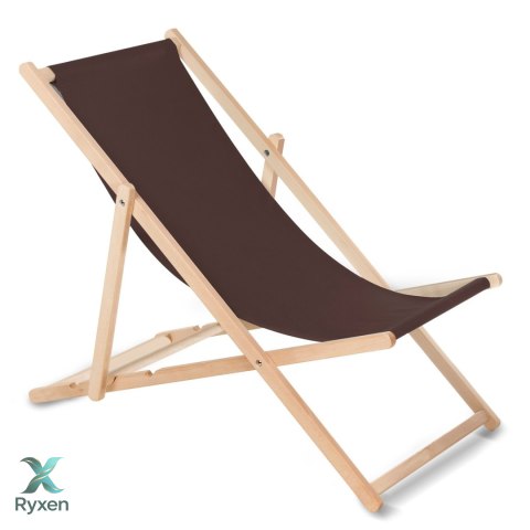 Leżak klasyczny bukowy GreenBlue GB183 cappuccino GreenBlue