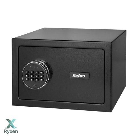 Sejf domowy elektroniczny na kod PIN i klucz ? sejf na pieniądze i dokumenty Rebel RB-7002 Rebel