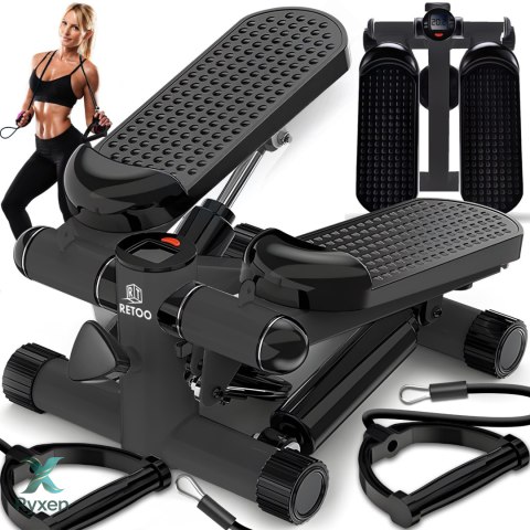 Stepper steper prosty z linkami do ćwiczeń regulacja fitness licznik lcd - s242-1 RTO
