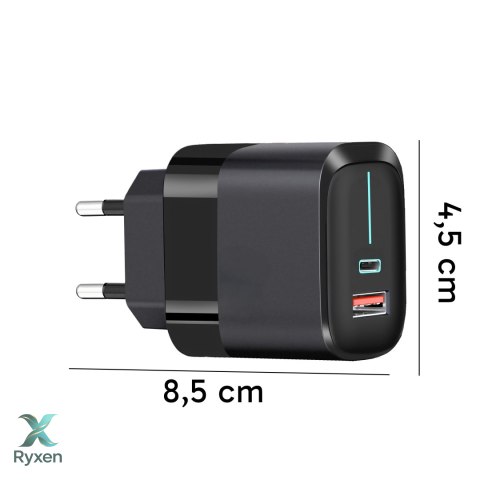 Szybka ładowarka zestaw 3w1 kostka + kabel usb typ-c 20w quick charging - er1090 RTO