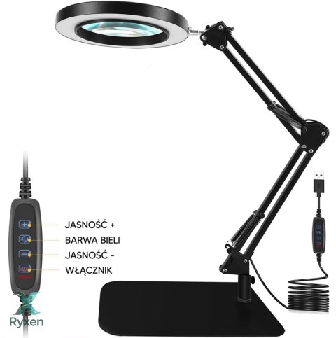 ZD141 Lampka lupa kosmetyczna biurkowa ATL