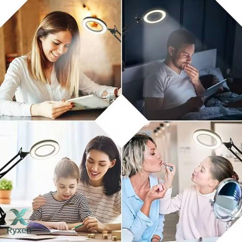 ZD141 Lampka lupa kosmetyczna biurkowa ATL