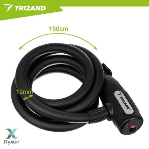 Zapięcie rowerowe 150cm Trizand TRIZAND