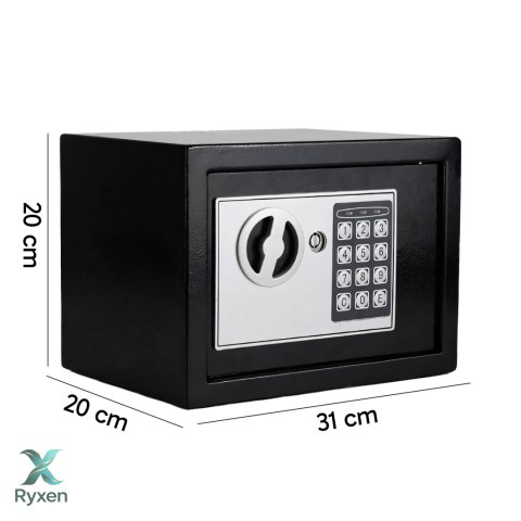 Domowy sejf kasetka na zamek elektroniczny 10l klucz kod szyfr pancerna xl - er1103 RTO