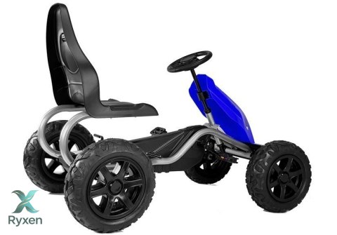Gokart na Pedały B012 Pompowane Koła Niebieski LEAN CARS