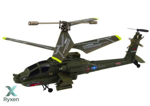 Helikopter Militarny Apache Zdalnie Sterowany RC Syma S109H Khaki LEAN TOYS