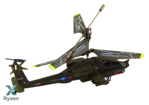 Helikopter Militarny Apache Zdalnie Sterowany RC Syma S109H Khaki LEAN TOYS