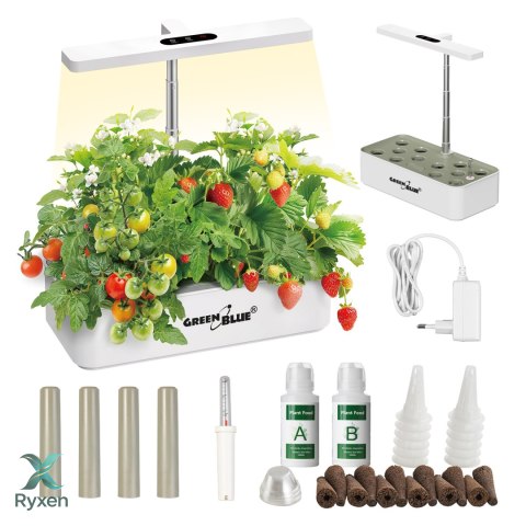 Inteligentny System wewnętrznej uprawy roślin GreenBlue, doniczka SMART, pojemność 4L, 220-240V AC 50/60Hz 0.4A GB133 GreenBlue