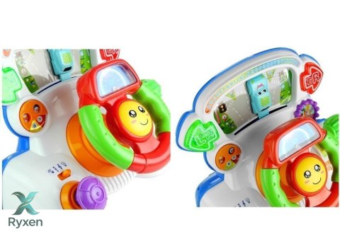 Kierownica Edukacyjna Interaktywna Dźwięki Światło LEAN TOYS