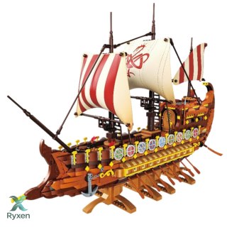 Klocki Konstrukcyjne Starożytny Statek Romański 2073 el. LEAN TOYS
