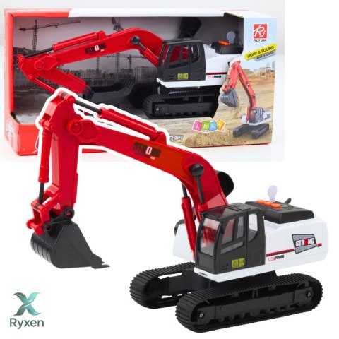 Koparka Gąsienicowa Ruchoma Łyżka Obrotowa Kabina 360° 1:14 LEAN TOYS