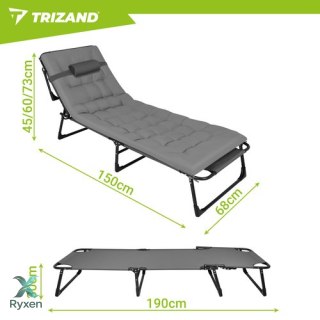 Leżak ogrodowy składany 192x68x28cm Trizand TRIZAND