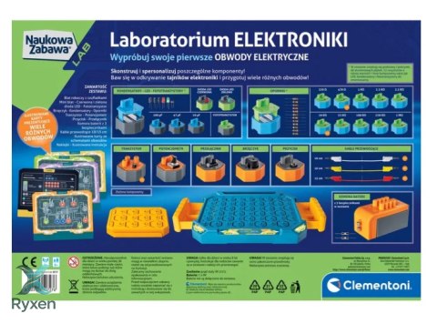 Naukowa Zabawa Laboratorium Elektroniki Język Polski Clementoni 50727 CLEMENTONI