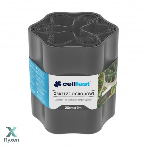 Obrzeże ogrodowe 20cm x 9m Cellfast grafitowe CELLFAST