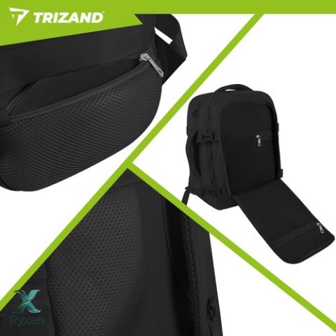 Plecak turystyczny 40x25x20cm czarny Trizand TRIZAND