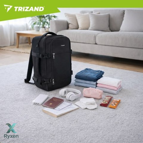 Plecak turystyczny 40x25x20cm czarny Trizand TRIZAND