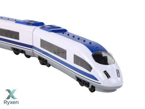 Pociąg Kolejka Zdalnie Sterowany 65 cm Światła R/C Biały LEAN TOYS