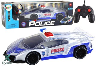 Policyjne Auto Sportowe Zdalnie Sterowane RC Skala 1:16 Światła LEAN TOYS