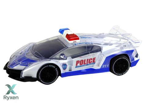 Policyjne Auto Sportowe Zdalnie Sterowane RC Skala 1:16 Światła LEAN TOYS