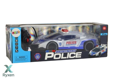 Policyjne Auto Sportowe Zdalnie Sterowane RC Skala 1:16 Światła LEAN TOYS
