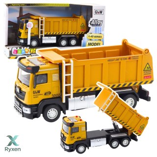 Samochód Budowlany Ciężarówka Wywrotka Żółta LEAN TOYS