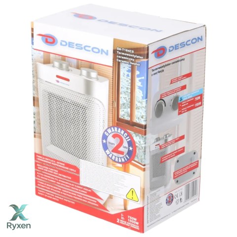 Termowentylator ceramiczny z oscylacją 1500w Dedra