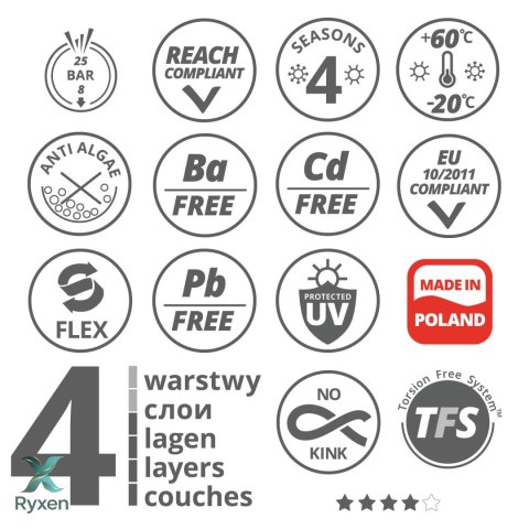 Wąż ogrodowy Vartco Professional 1/2" 50m Agaplast