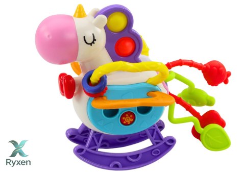 Zabawka Sensoryczna Konik Gumowe Elementy Grzechotki LEAN TOYS