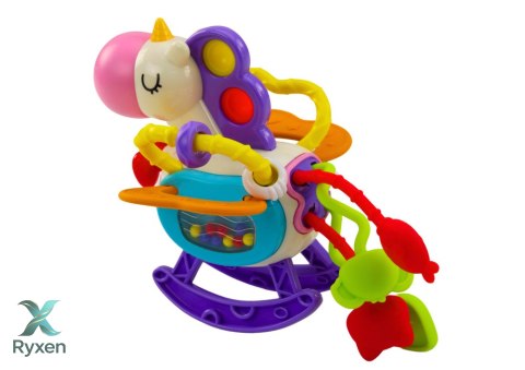 Zabawka Sensoryczna Konik Gumowe Elementy Grzechotki LEAN TOYS